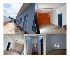 Deux chambres salon sanitaire à couloir et staffées nouvelle construction