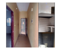 Disponible à Calavi Parana,vaste chambre salon sanitaire à couloir staffée