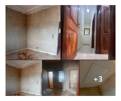 Nouvelle construction à calavi carrefour kpota_ une Chambre Salon sanitaire