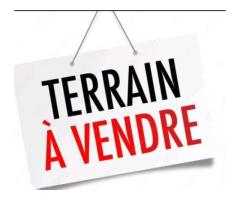 une parcelle, bien située à 500 mètres environ avec accès direct au goudron