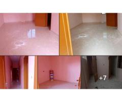 chambres salon sanitaire bien propre dallée nouvelle construction habité