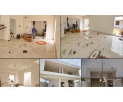 Une Villa duplex spacieuse nouvelle construction en cours de finition bâtie sur 1/2 lot