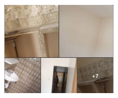 chambre salon sanitaire à couloir à Togoudo