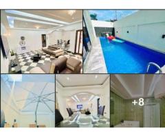 location une villa meublee compose de cinq (5) sublimes chambres et salle de bain integrees